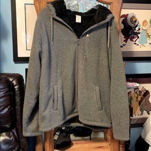 Plush grey faded glory winter jacket